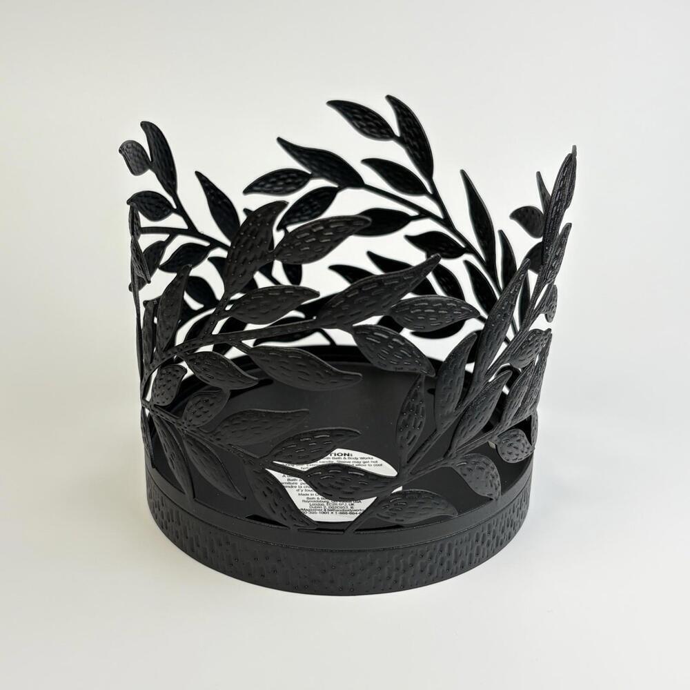 Bath and Body Works  Modern Branches 3-Wick Candle‎ Holder Black (For 4" candle)